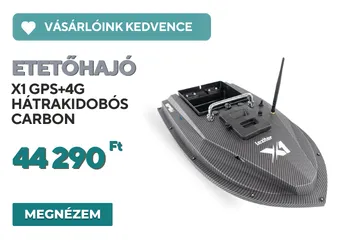 Etetőhajó X1 GPS+4G hátrakidobós carbon