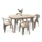 Elma 4+1 kerti bútor garnitúra szett cappuccino színben