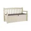 Eden Garden Bench pad és tároló, barna-beige színben