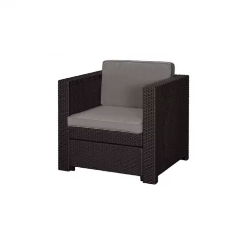 Provence Armchair műrattan kerti fotel sötétbarna