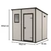 Manor 6x4 műanyag szerszámos ház beige