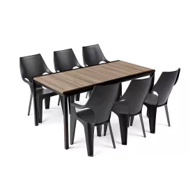 Parker Large 6+1 kerti bútor garnitúra szett kőris-grafit