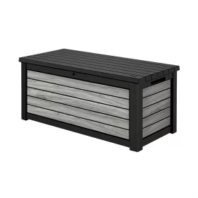 Decocoat műanyag kerti láda 630 l viharszürke