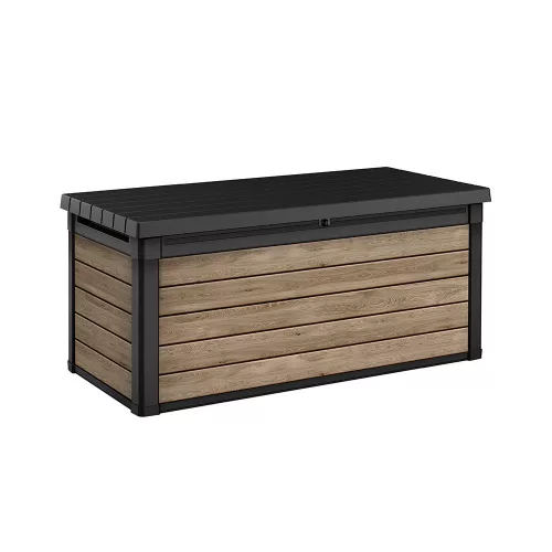 Decocoat műanyag kerti lád 570 l kőrisfa