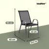Largo Balcony kerti bútor garnitúra szett fekete