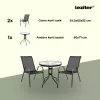 Largo Balcony kerti bútor garnitúra szett fekete