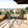 Arvin Balcony kerti bútor garnitúra szett fekete