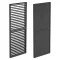 LUXE Lamellás oldalpanel R 123x218cm 4 m-ig antracit