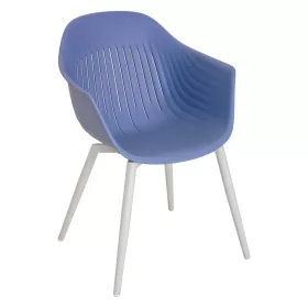 Ballena műanyag kerti szék fém lábbal, kék
