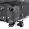 TraveLux light kabinbőrönd puha levehető kerékkel 55x40x20 cm fekete