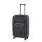 TraveLux light közepes bőrönd puha 68x45x25 cm fekete