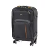 TraveLux light közepes bőrönd puha 68x45x25 cm fekete