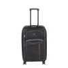 TraveLux light közepes bőrönd puha 68x45x25 cm fekete