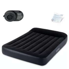   Intex 64150ND kétszemélyes felfújható velúr ágy pumpával, 203 × 152 cm