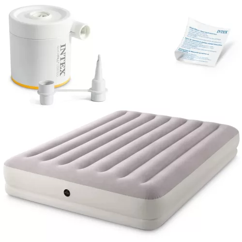 Intex 64179 kétszemélyes felfújható ágy elektromos pumpával, 203 × 152 × 30 cm