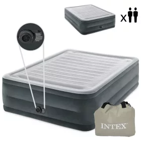   Intex kétszemélyes felfújható ágy automata pumpával, 203 × 152 cm