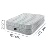 Intex 64490 nagyméretű kétszemélyes felfújható ágy beépített elektromos pumpával, 203 × 152 × 51 cm