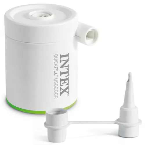 Intex 66637 Quick-Fill USB-A elektromos pumpa, 5 V/2 A, 2 fejjel