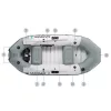 Intex 68373 Mariner 3 háromszemélyes felfújható csónak evezőkkel, pumpával, horgászbottartókkal és motortartóval