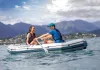 Intex 68373 Mariner 3 háromszemélyes felfújható csónak evezőkkel, pumpával, horgászbottartókkal és motortartóval