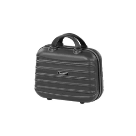 TraveLux Max kisméretű kézi bőrönd keményfedeles 28x36x16 cm fekete