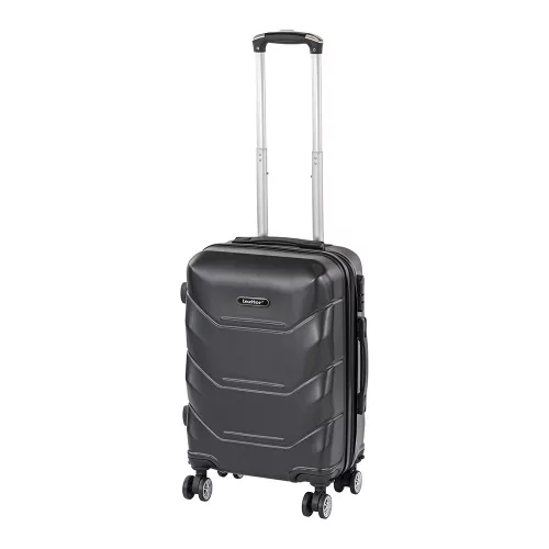 TraveLux Max kabinbőrönd keményfedeles levehető kerékkel 50x40x20 cm fekete