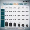 TraveLux Urban kézipoggyász keményfedeles levehető kerékkel 40x29x19 cm fekete