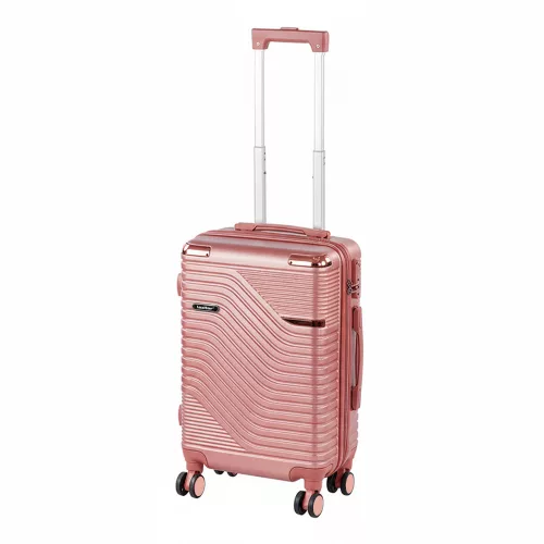 TraveLux Urban kabinbőrönd keményfedeles levehető kerékkel 50x35x23 cm lazacrózsaszín