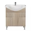 Bianca Plus 75 alsó szekrény mosdóval, sonoma tölgy színben