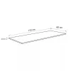 Konyhai munkalap 110 x 60 x 2.8 cm Beton