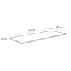 Konyhai munkalap 220 x 60 x 2.8 cm Beton
