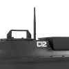 Etetőhajó C12 GPS hátrakidobós fekete