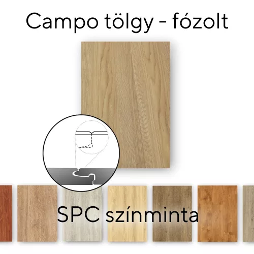 Leziter Campo tölgy Vinyl SPC fózolt padló minta/db