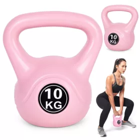 Kettlebell 10 kg rózsaszín