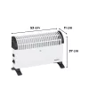 Kolumbo elektromos fűtőtest 600W / 900W / 1500W