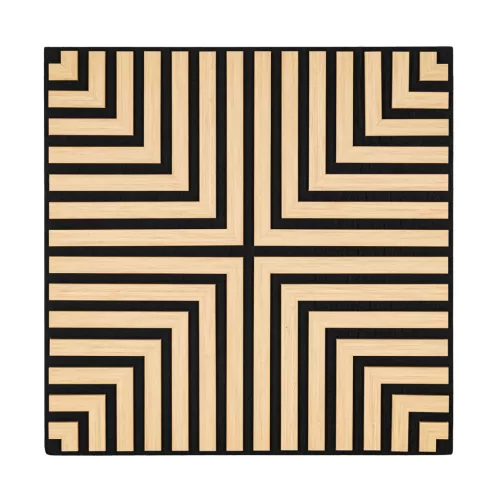 Akusztikus falpanel Deco V bambusz 60x60x1,8 cm