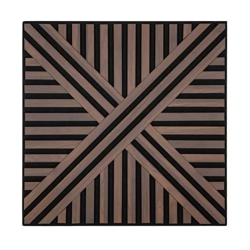 Akusztikus falpanel Deco VI dió 60x60x1,8 cm