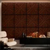 Akusztikus falpanel Deco VI dió 60x60x1,8 cm