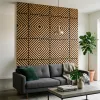 Akusztikus falpanel Deco IX bambusz 60x60x1,8 cm