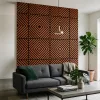 Akusztikus falpanel Deco IX dió 60x60x1,8 cm