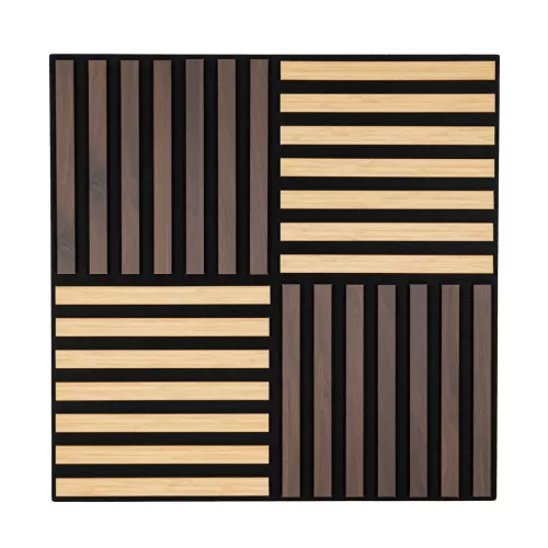 Akusztikus falpanel Deco X bambusz 60x60x1,8 cm