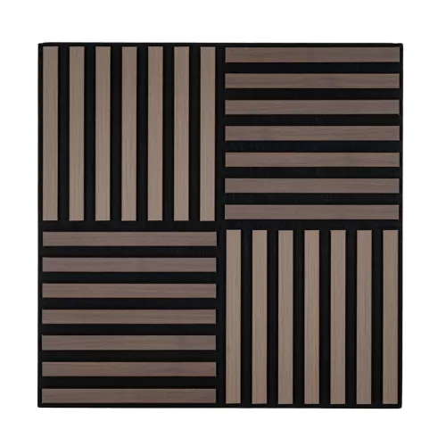 Akusztikus falpanel Deco X dió 60x60x1,8 cm