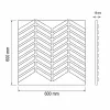 Akusztikus falpanel Deco XII bambusz 60x60x1,8 cm