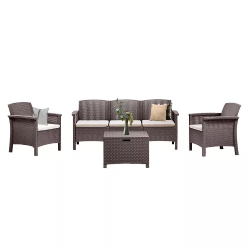Venus 5 személyes kerti bútor garnitúra cappuccino