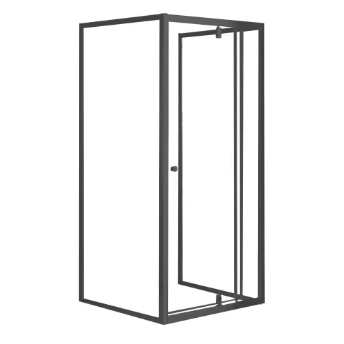 Flexi 80x90 cm falsíkra szerelhető aszimmetrikus zuhanykabin zuhanytálca nélkül