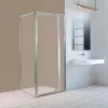 Flexi sarokba szerelhető szögletes zuhanykabin 80x80 cm zuhanytálca nélkül