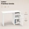 Family One íróasztal szett 100x50x74 cm Optima forgószékkel fehér-fekete
