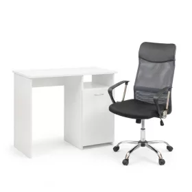 Family One íróasztal szett 100x50x74 cm Fit forgószékkel fehér-szürke