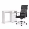 Family Pro íróasztal szett 100x50x74 cm Fit forgószékkel fehér-fekete