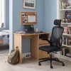 Family Pro íróasztal szett 100x50x74 cm Flexo forgószékkel sonoma tölgy-fekete